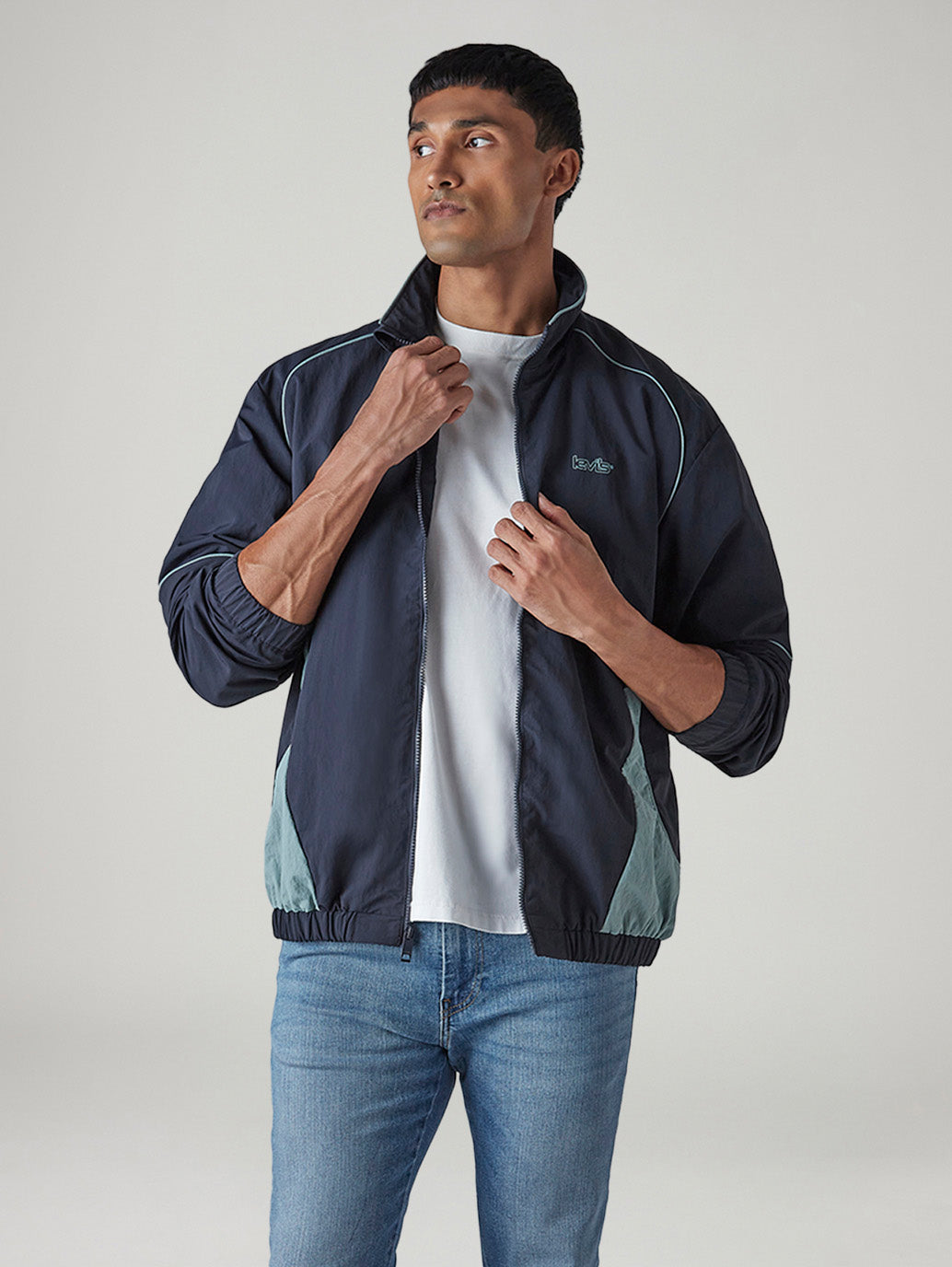 Men's Colorblock Relaxed Fit Jacket