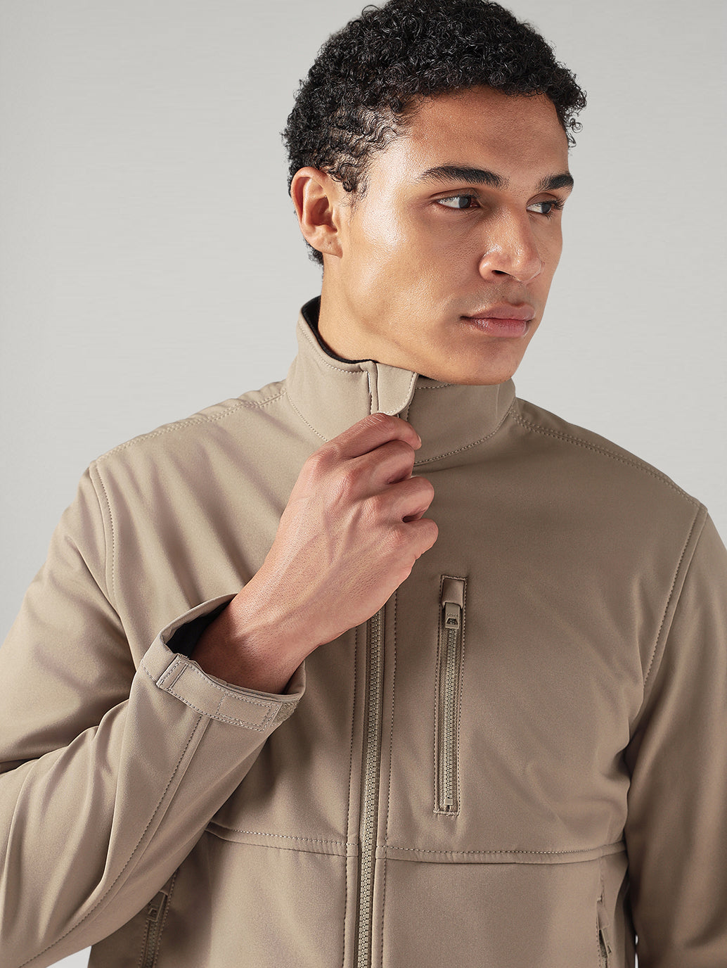 Men's Solid Regular Fit Jacket - 20 View