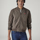 Men's Solid Regular Fit Jacket - Front View