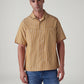 Men's Striped Loose Fit Poplin Shirt - Front View