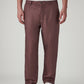 Men's Authentic Relaxed Fit Mid Rise Linen Chinos - Front View