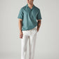 Men's White Authentic Relaxed Fit Mid Rise Linen Chinos - Styleshot View