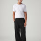 Men's Black Extra Baggy Loose Fit Mid Rise Jeans - Front View