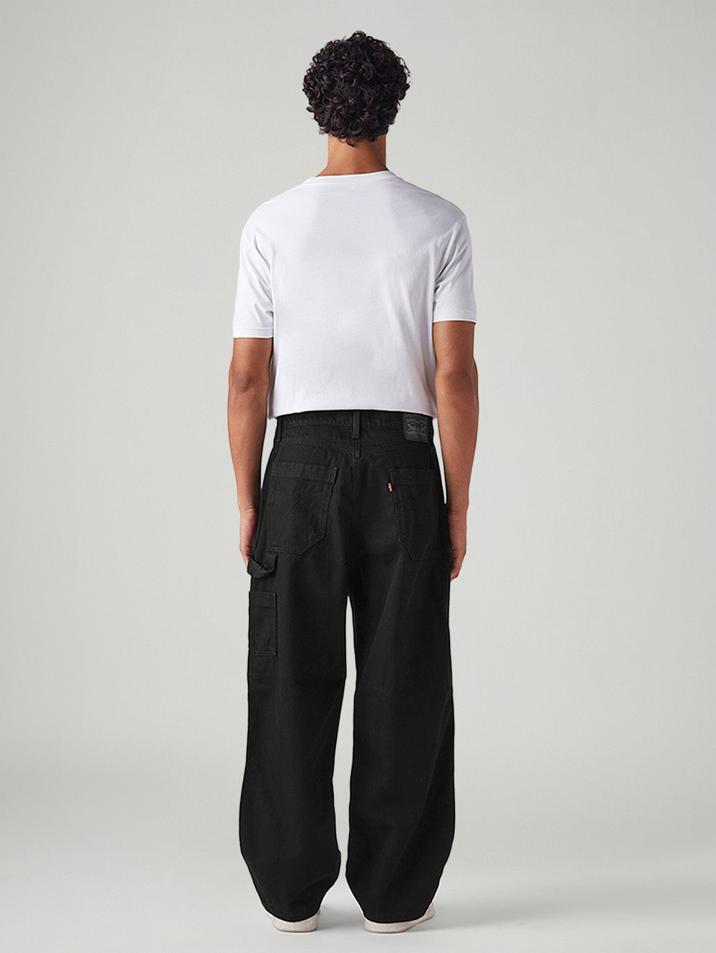 Men's Black Extra Baggy Loose Fit Mid Rise Jeans - dd2c4ae1-b0c1-4334-a55b-0a107bd56717 View