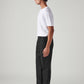 Men's Black Relaxed Straight Fit Mid Rise Chinos - Side View