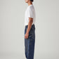 Men's Blue Extra Baggy Loose Fit Mid Rise Jeans - Side View