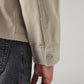 Men's Solid Relaxed Fit Shacket - Detail View