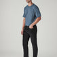 Men's Black Authentic Relaxed Straight Fit Mid Rise Corduroy Chinos - Side View