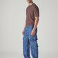 Men's 568 Blue Loose Fit Mid Rise Cargos - Side View