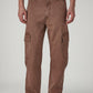 Men's 568 Light Brown Loose Fit Mid Rise Cargos - Front View
