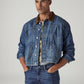 Men's Solid Regular Fit Trucker Jacket - Styleshot View