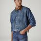 Men's Solid Regular Fit Trucker Jacket - Side View