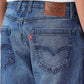 Men's 511 Blue Slim Fit Mid Rise Jeans - Detail View