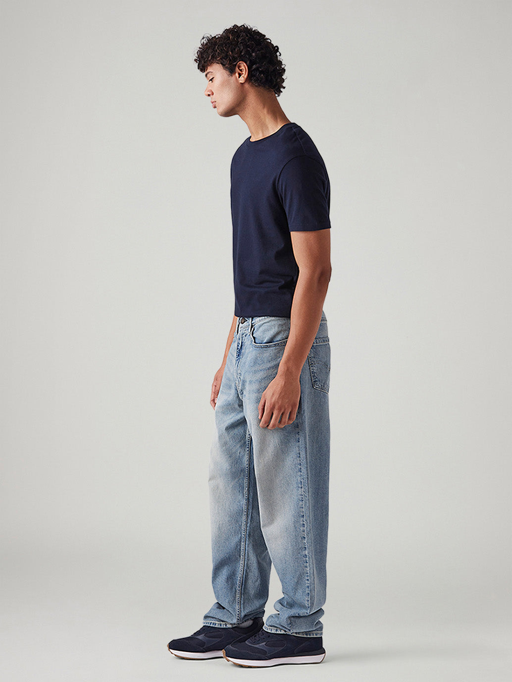 Men's 511 Light Blue Slim Fit Mid Rise Jeans - Side View