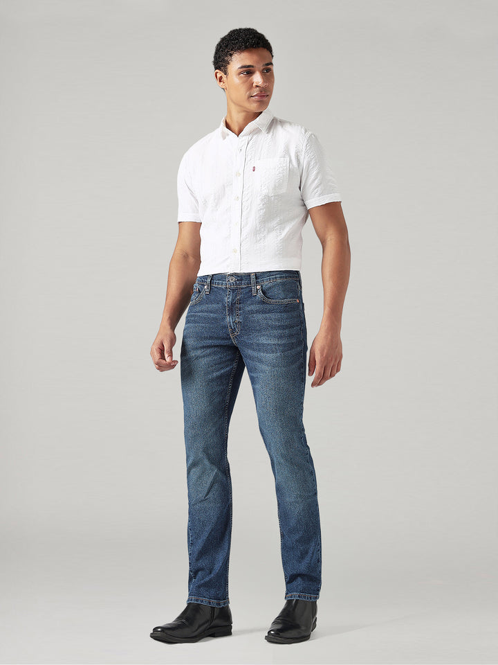 Men's 568 Dark Blue Loose Fit Mid Rise Jeans