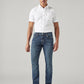Men's 568 Dark Blue Loose Fit Mid Rise Jeans - Front View