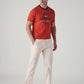 Men's 505 Off White Straight Fit Mid Rise Chinos - Styleshot View