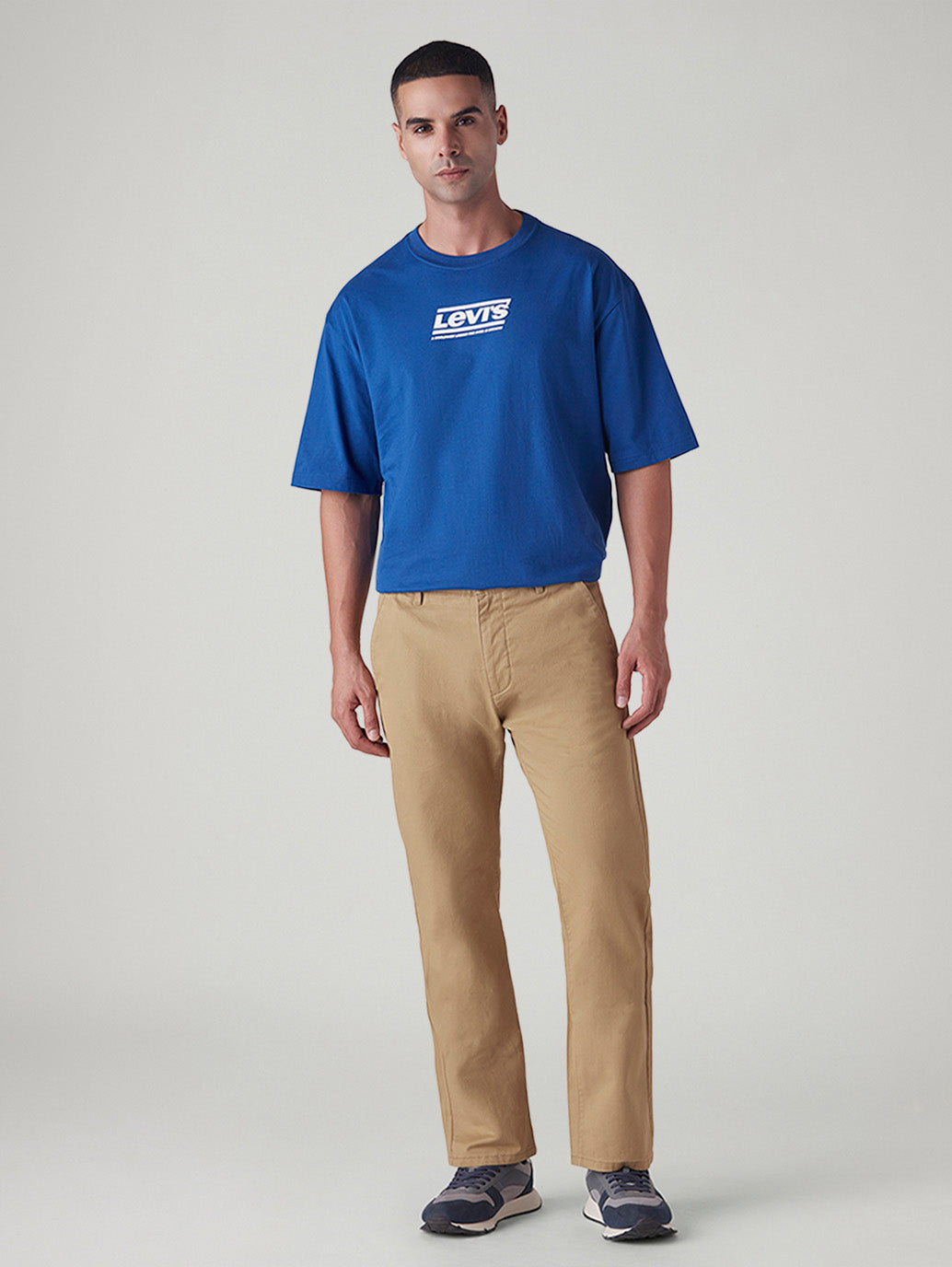 Men's 505 Khaki Straight Fit Mid Rise Chinos - Front View