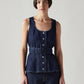 Women's Solid Slim Fit Denim Top - Front View