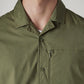 Men's Solid Relaxed Fit Shirt - Detail View