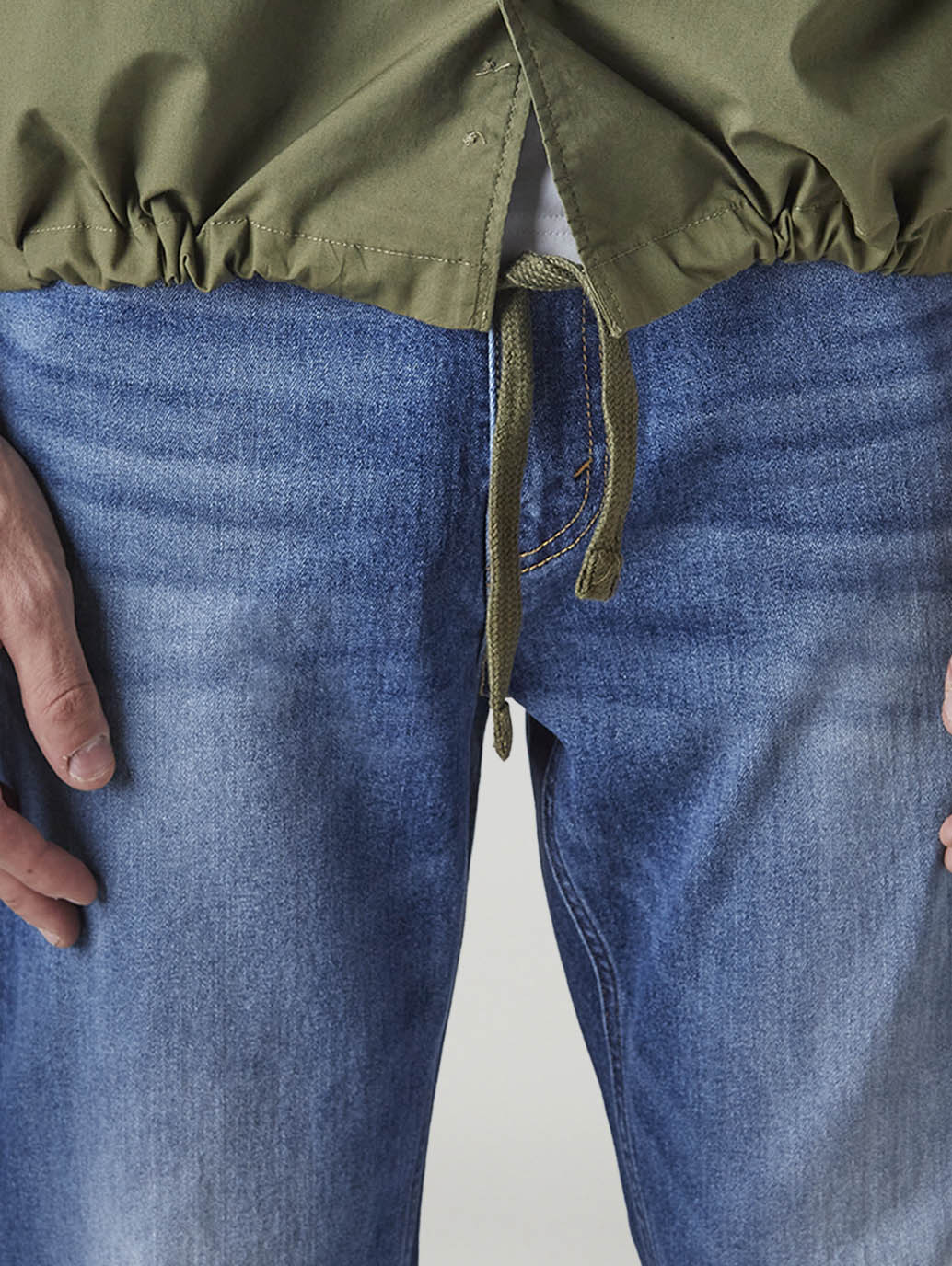 Men's Solid Relaxed Fit Shirt - Detail View
