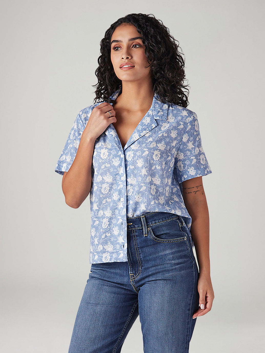Women's Floral Regular Fit Shirt
