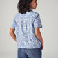 Women's Floral Regular Fit Shirt - Back View