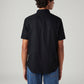 Men's Solid Slim Fit Oxford Shirt - Back View