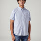 Men's Solid Slim Fit Oxford Shirt - Front View