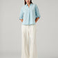 Women's Solid Regular Fit Shirt - Full View