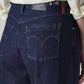 Women's Dark Indigo Baggy Fit High Rise Redloop Cinched Jeans - 20 View