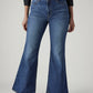Women's Med Indigo Ribcage Flared Fit High Rise Jeans - 20 View