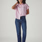 Women's Dark Blue Ribcage Slim Fit High Rise Jeans - Styleshot View