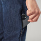 Men's Dark Blue Relaxed Straight Fit Mid Rise Commuter Jeans - 20 View
