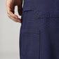 Men's 568 Blue Loose Fit Mid Rise Cargos - Detail View