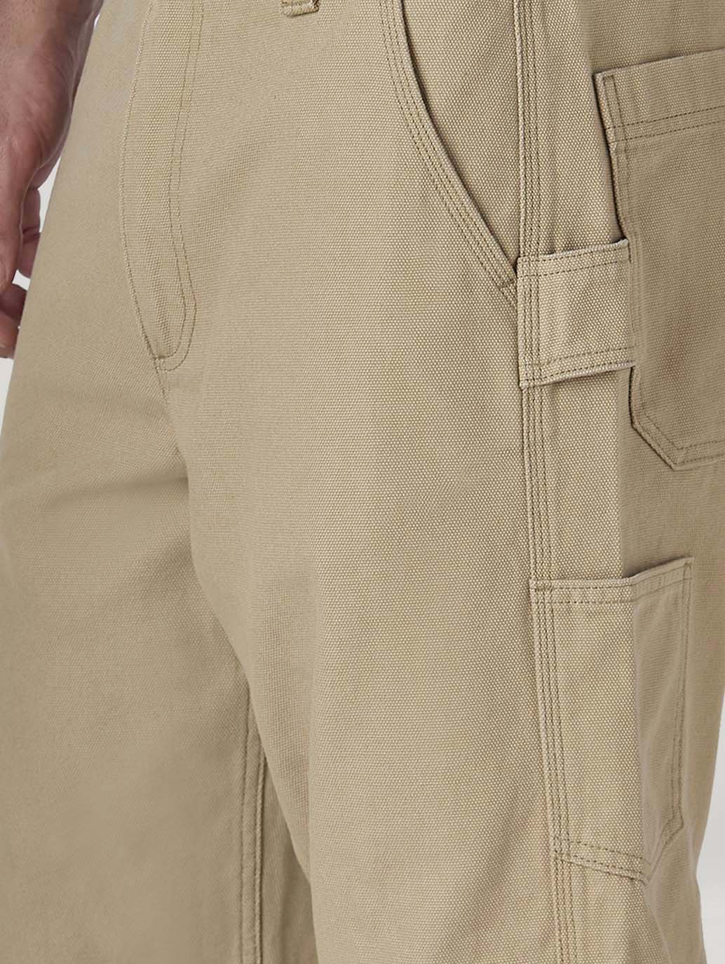 Men's 568 Beige Loose Fit Mid Rise Cargos - Detail View