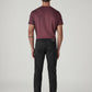 Men's 505 Black Straight Fit Mid Rise Redloop Jeans - Back View