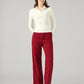 Women's Solid Slim Fit Ribbed Top - Full View