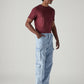 Men's 568 Light Blue Loose Fit Mid Rise Cargos - Side View