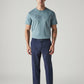 Men's Navy Authentic Relaxed Fit Mid Rise Chinos - Styleshot View