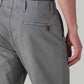 Men's Grey Authentic Relaxed Fit Mid Rise Chinos - Detail View
