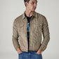 Men's Solid Regular Fit Corduroy Denim Jacket - Styleshot View