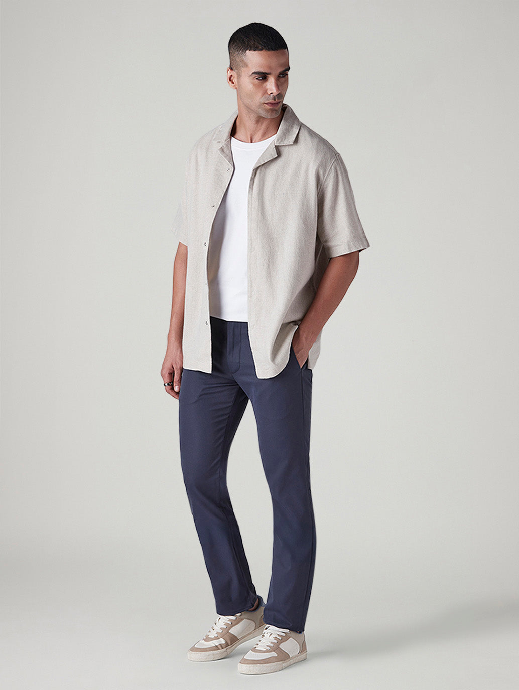 Men's 511 Dark Blue Slim Fit Mid Rise Tech Pant - 20 View