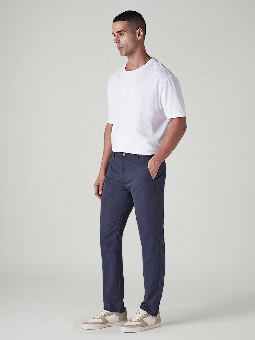 Men's 511 Dark Blue Slim Fit Mid Rise Tech Pant - 20 View