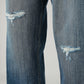 Men's Dark Blue Baggy Fit Mid Rise Jeans - 20 View