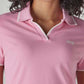 Women's Solid Pink Pique Polo T-shirt - 20 View