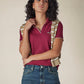 Women's Solid Maroon Pique Polo T-shirt - aa311ebe-659f-40a1-bdb1-b75edbafa203 View