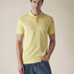 Men's Solid Yellow Slim Fit Pique Polo T-shirt - 2271cc9f-ab0f-4def-87c0-a22584ca4c0b View