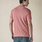 Men's Solid Peach Slim Fit Pique Polo T-shirt - 093f9ece-67f5-4988-ba79-d46bac9d2f71 View