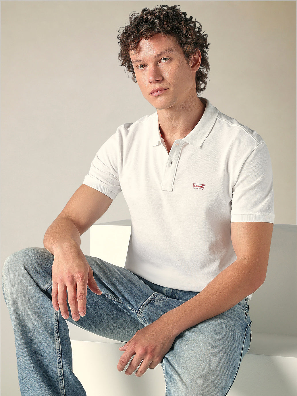 Men's Cotton Slim Fit Solid Pique Polo T shirt